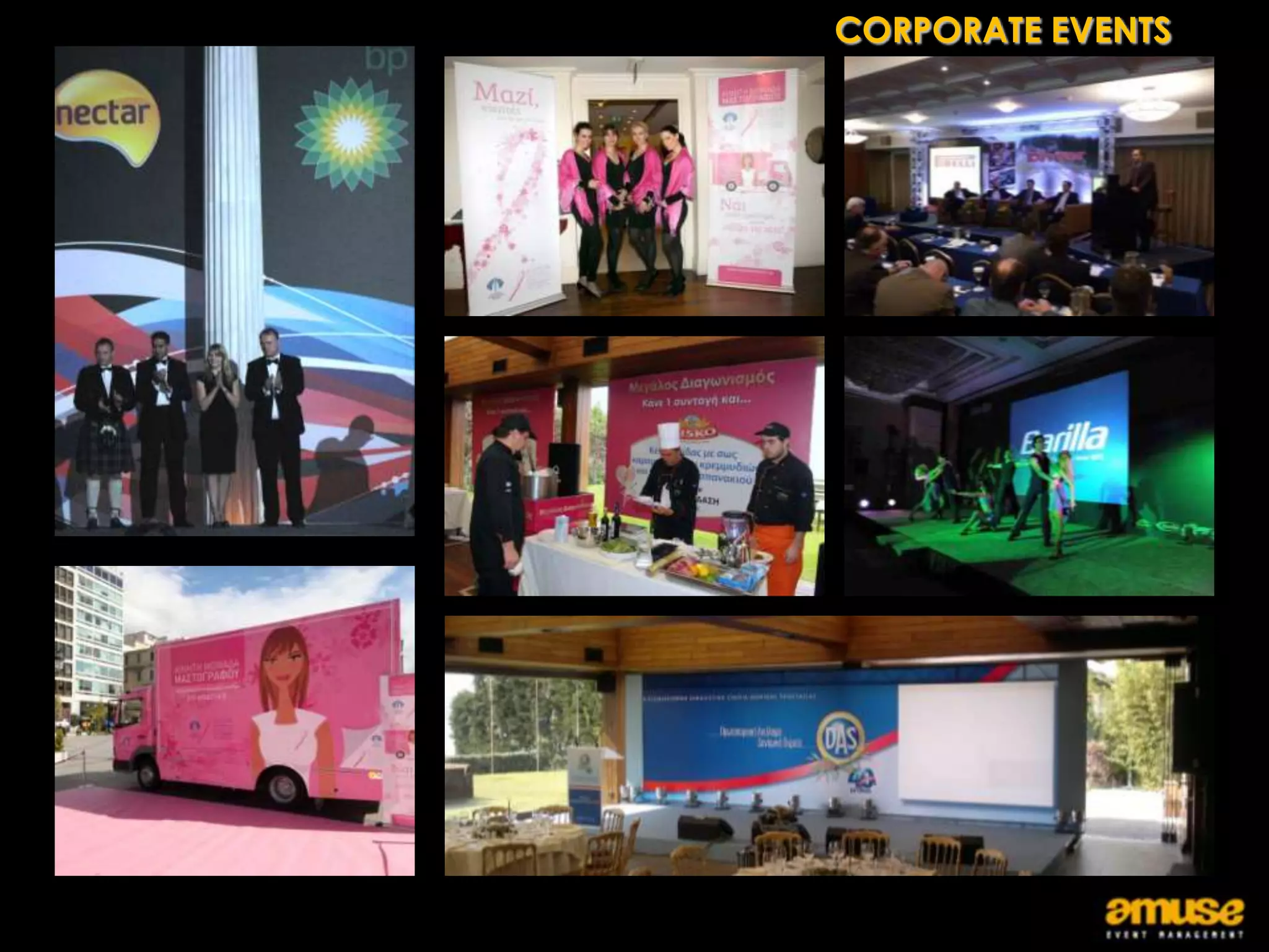 CORPORATE EVENTS
 