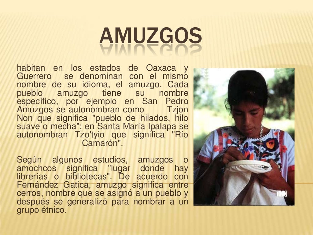 Amuzgos Etnia de Oaxaca