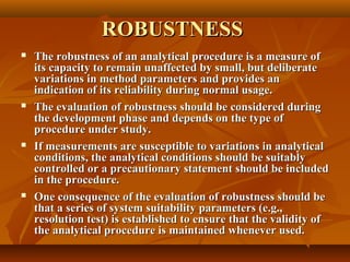 analytical method validation | PPT
