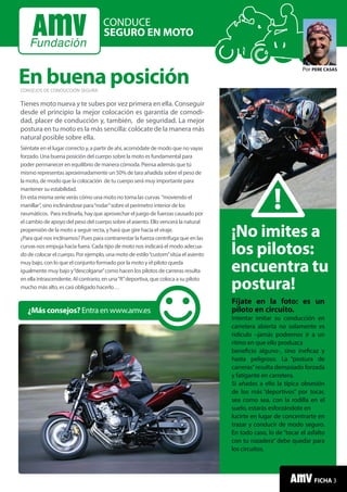Conduce seguro en moto: La posición en la moto
