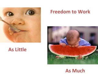Freedom to Work As Little As Much 
