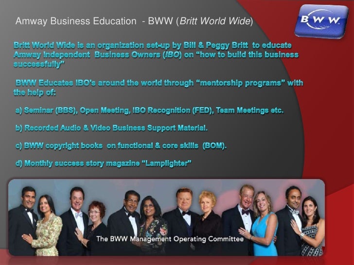 Britt worldwide amway image