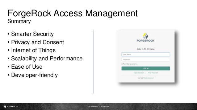 Webinar Access Management With The Forgerock Identity Platform So Webinar Access Management With The Forgerock Identity Platform So