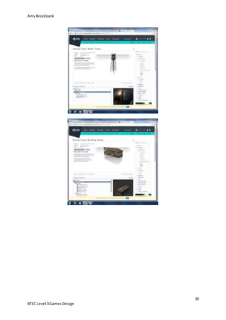 AmyBrockbank
30
BTEC Level 3 Games Design
 