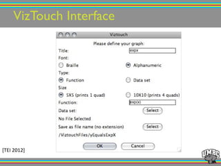 VizTouch Interface!
[TEI!2012]!
 