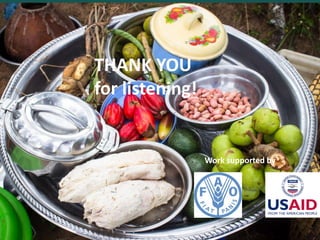 Quantifying the direct contributions of forests to diets in Zambia: sharing preliminary result from a CIFOR-FAO project