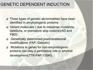 Amyloid induction and inhibition | PPTX