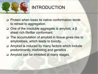 Amyloid induction and inhibition | PPTX