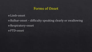 Amyotrophic Lateral Sclerosis (ALS) | PPTX