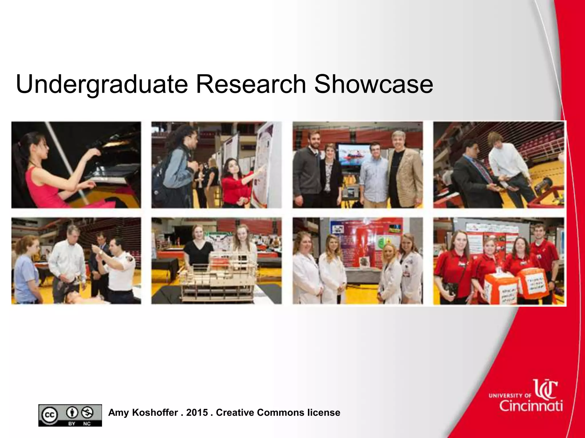Amy Koshoffer . 2015 . Creative Commons license
Undergraduate Research Showcase
 