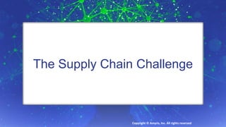9/24/2016 September 2016Supply Chain Insights Global Summit #Imagine2030
The Supply Chain Challenge
Copyright © Amyris, Inc. All rights reserved
 