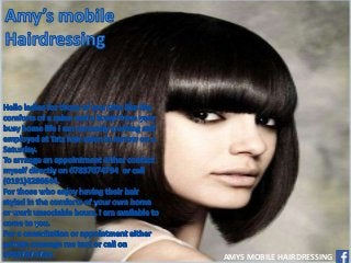 AMYS MOBILE HAIRDRESSING

 