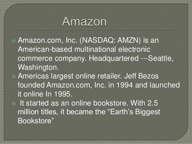 Amzon Online Shopping Ppt