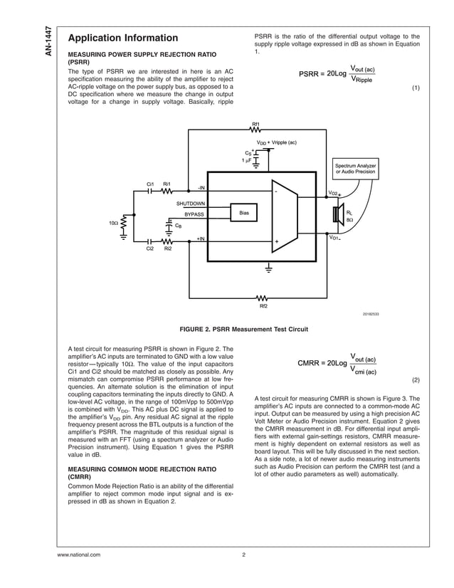 Improving PSRR and CMRR in Fully Differential Amplifiers PDF