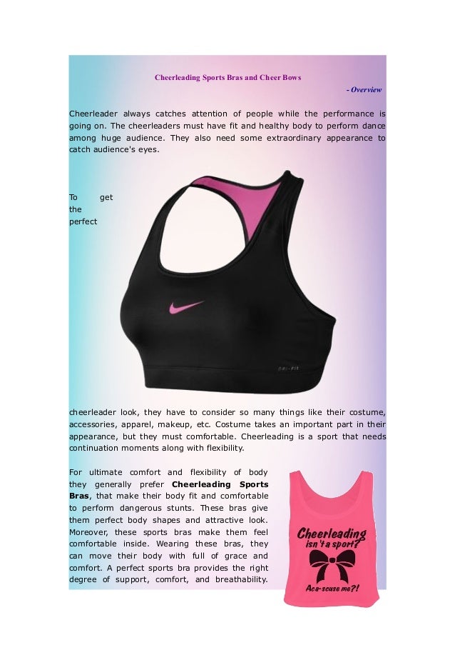 cheerleading bras