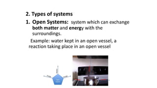 Open System Science Example Comprehensive Overview of Chemical Thermodynamics and Thermochemistry ...