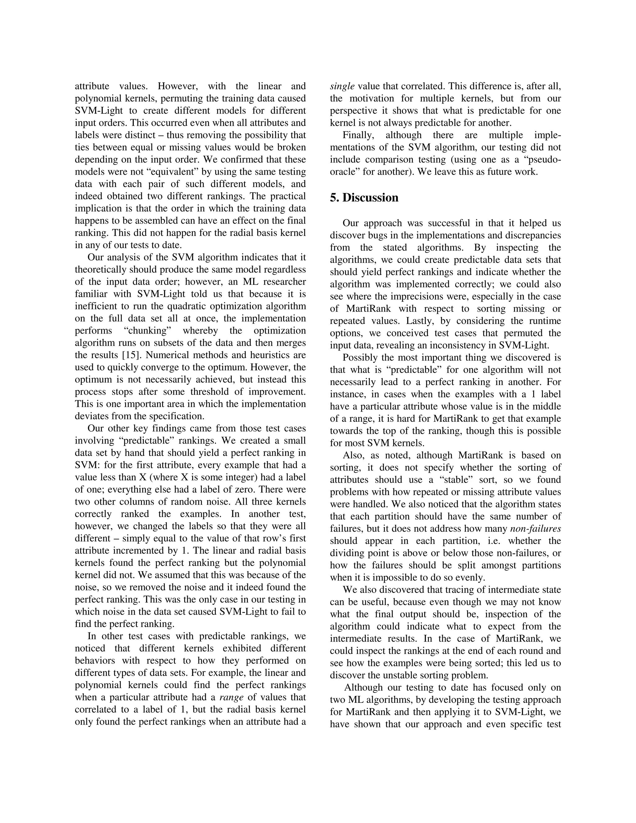 An Approach to Software Testing of Machine Learning Applications | PDF
