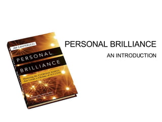 PERSONAL BRILLIANCE AN INTRODUCTION 