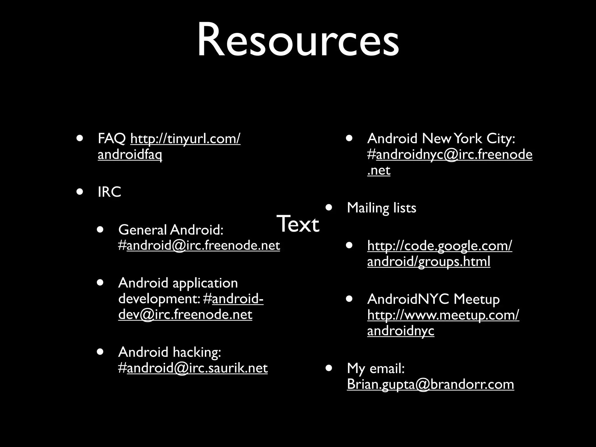 An Introduction To Android