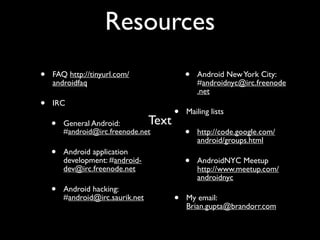 An Introduction To Android