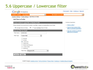 5.6 Uppercase / Lowercase filter 