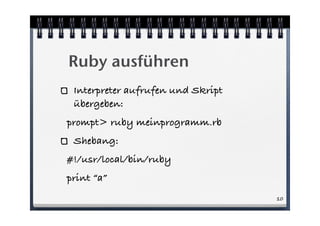 An Introduction to Ruby