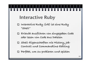 An Introduction to Ruby