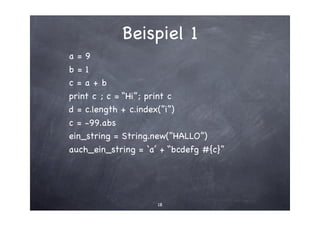 An Introduction to Ruby
