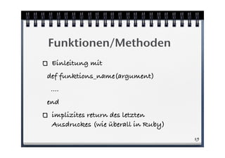 An Introduction to Ruby