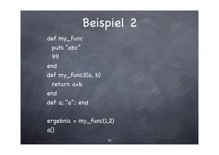 An Introduction to Ruby