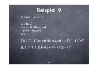 An Introduction to Ruby