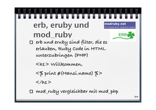 An Introduction to Ruby