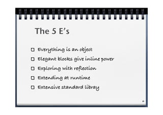 An Introduction to Ruby