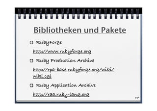 An Introduction to Ruby