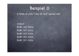 An Introduction to Ruby