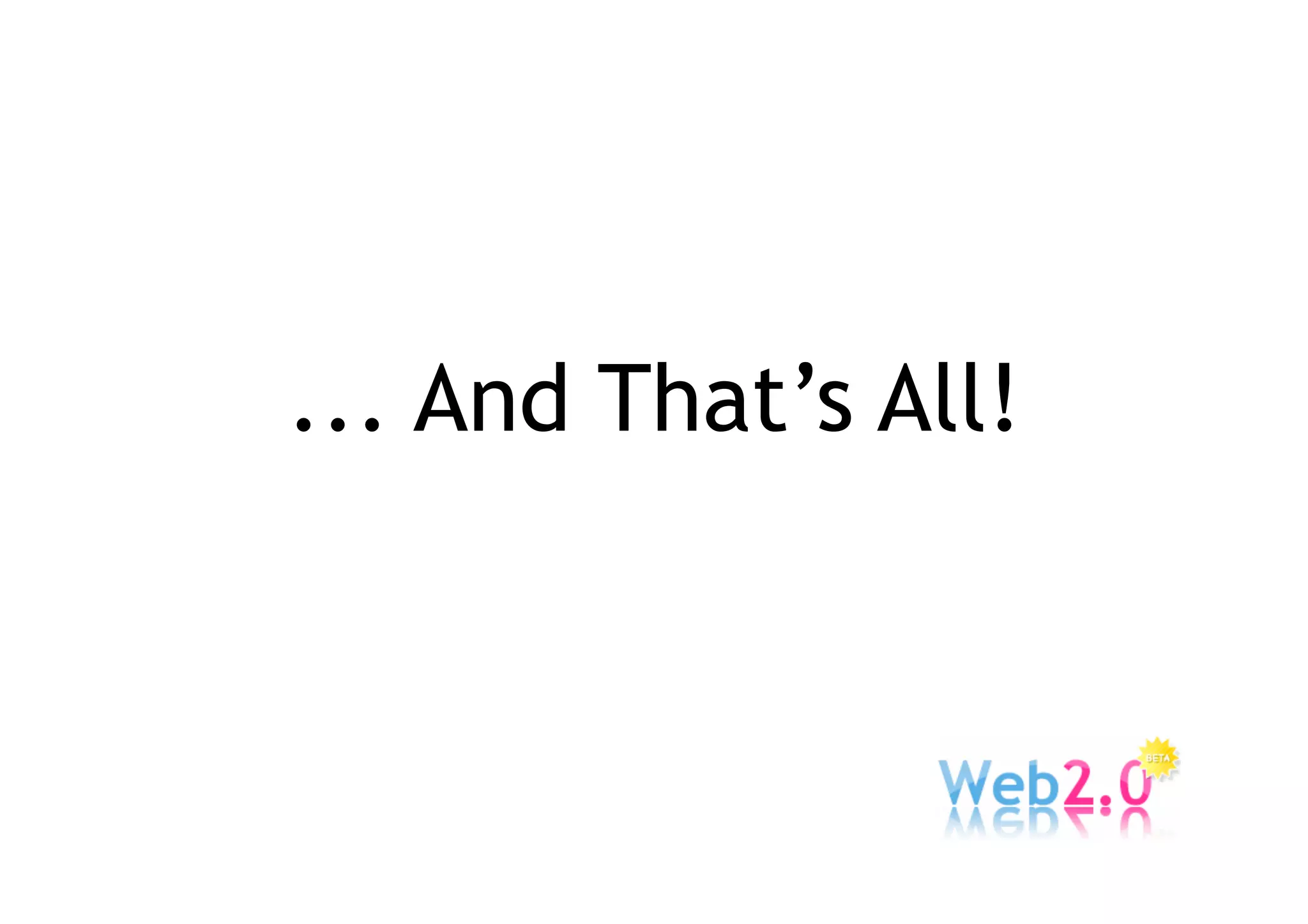 An introduction to Web 2.0: The User Role
