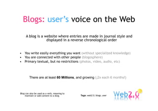 An introduction to Web 2.0: The User Role