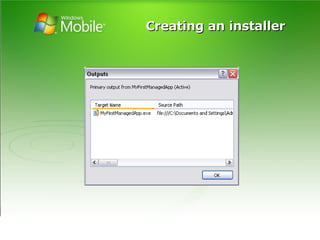 An introduction to Windows Mobile development | PPT