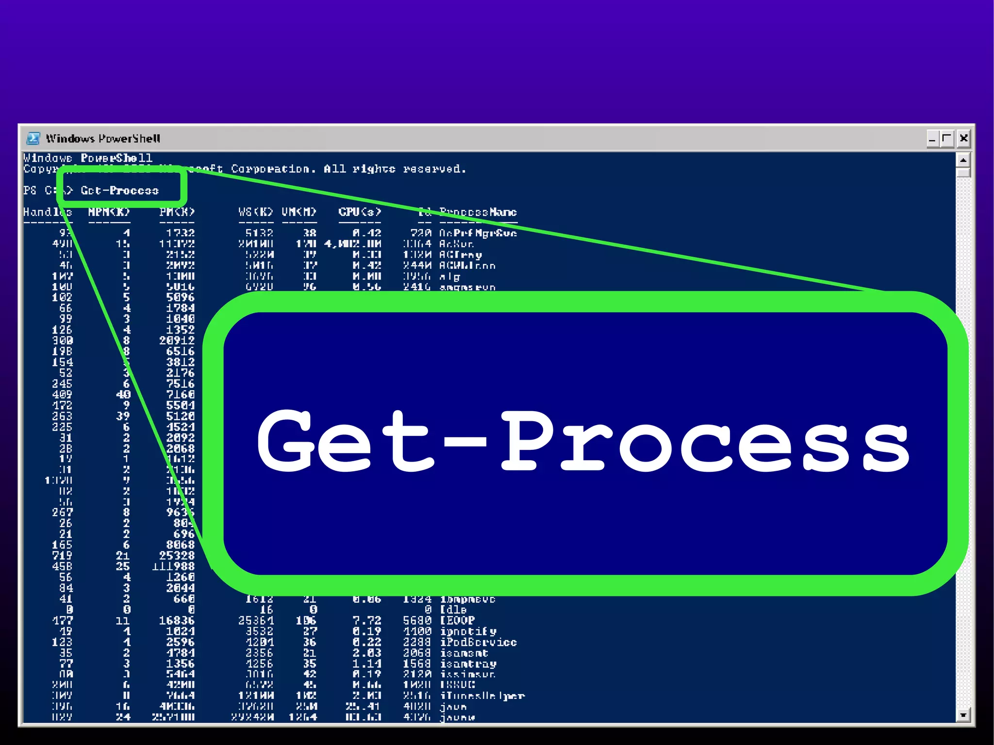 Get-Process 