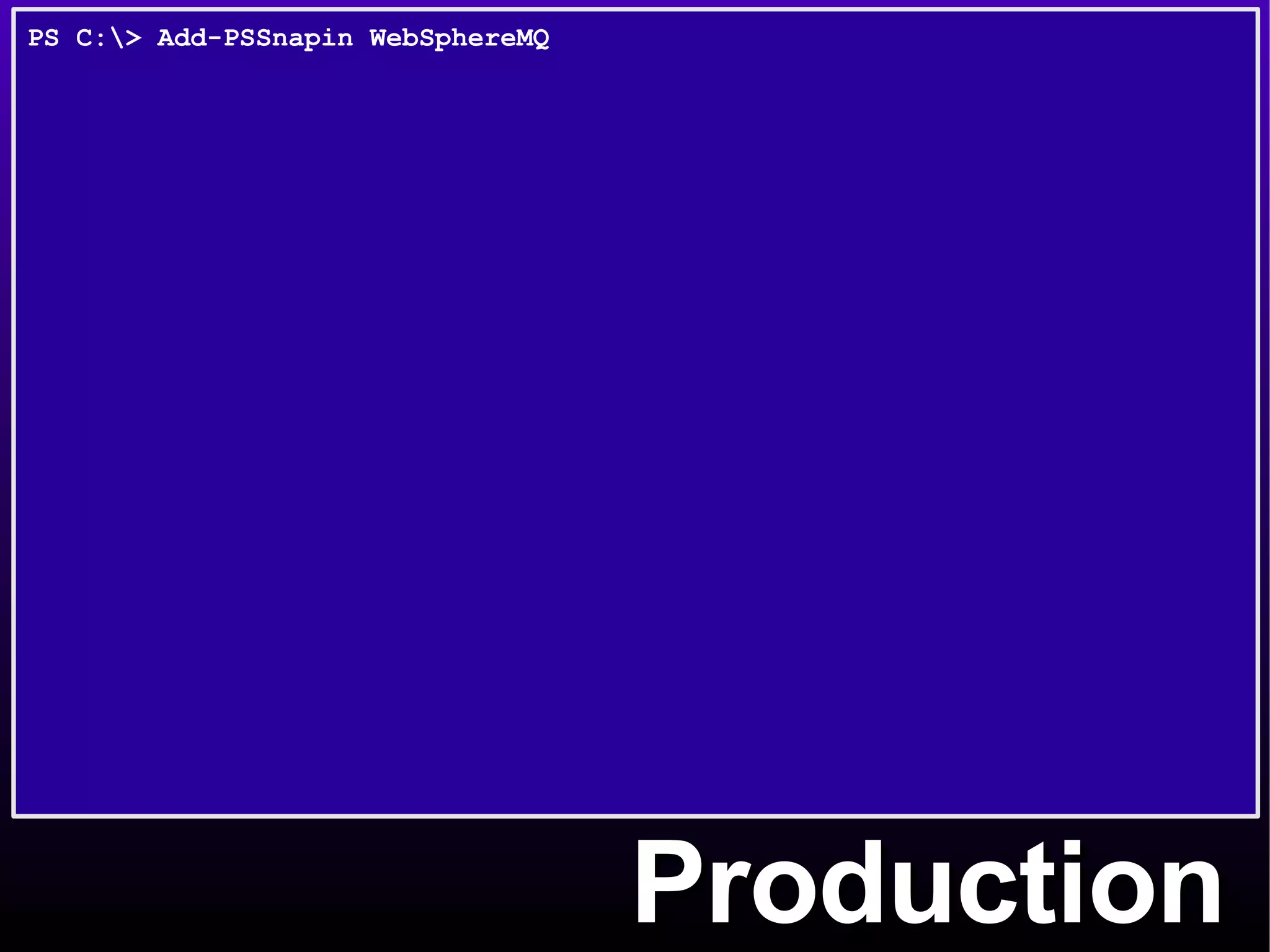 Production 
