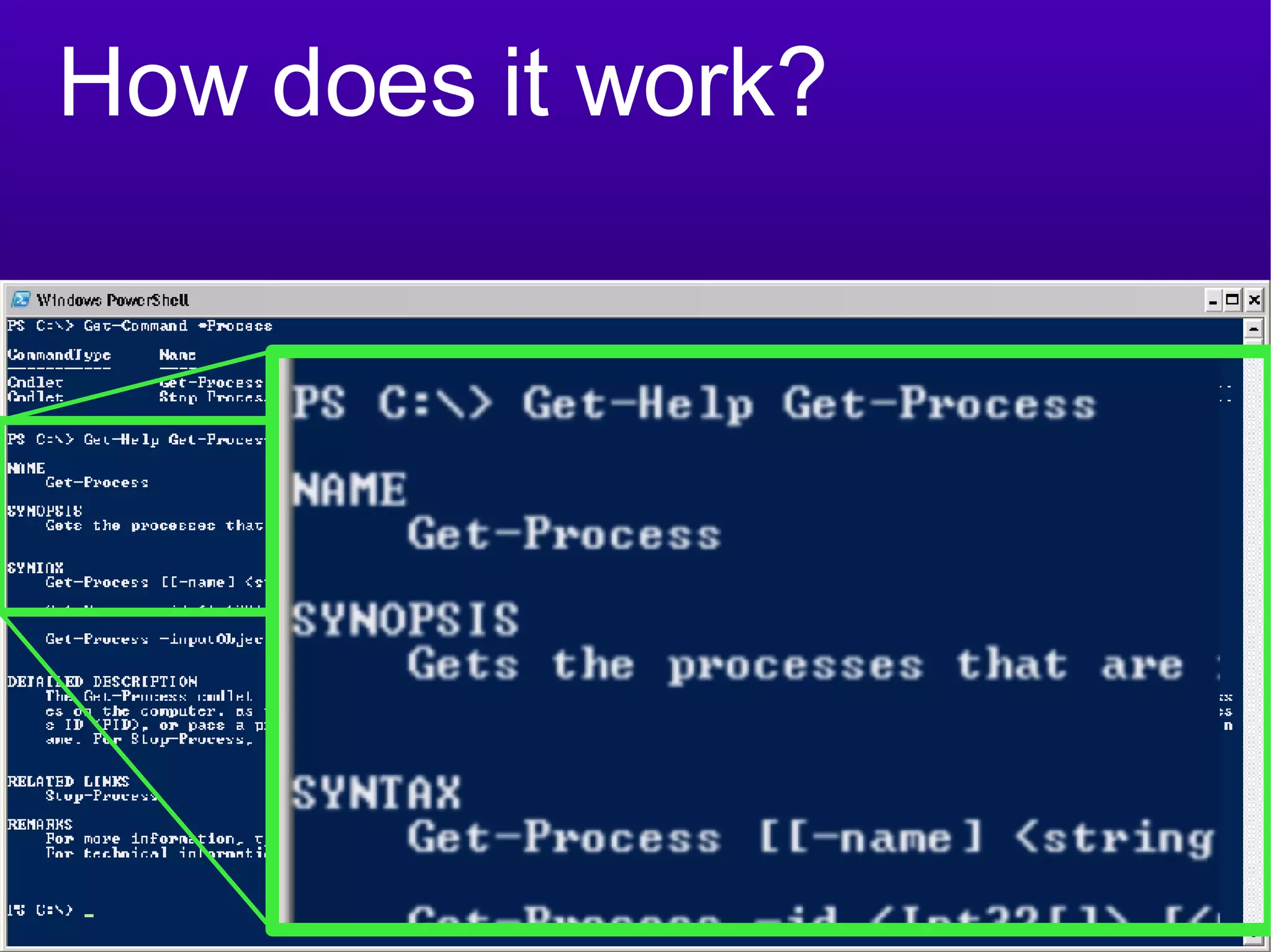 How does it work? 