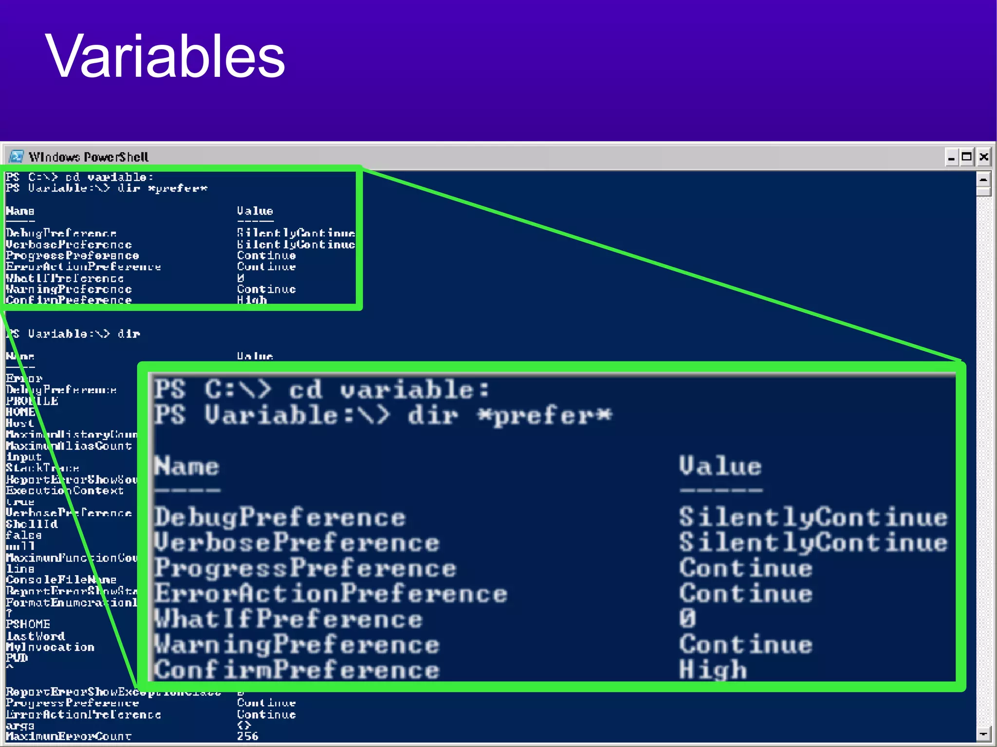 Variables 
