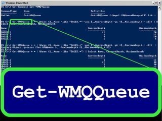 Get-WMQQueue 