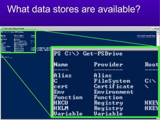 What data stores are available? 