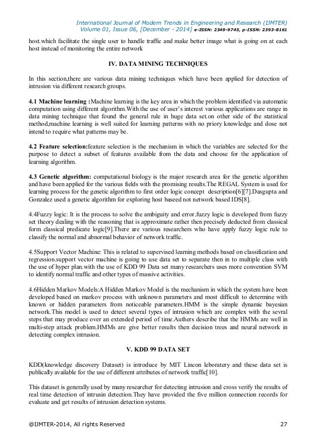 Intrusion detection system phd thesis statement