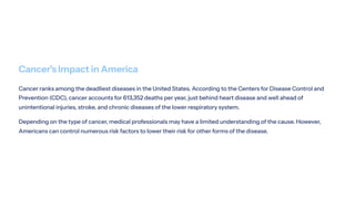 An Overview of Controllable Risk Factors for Cancer | PDF