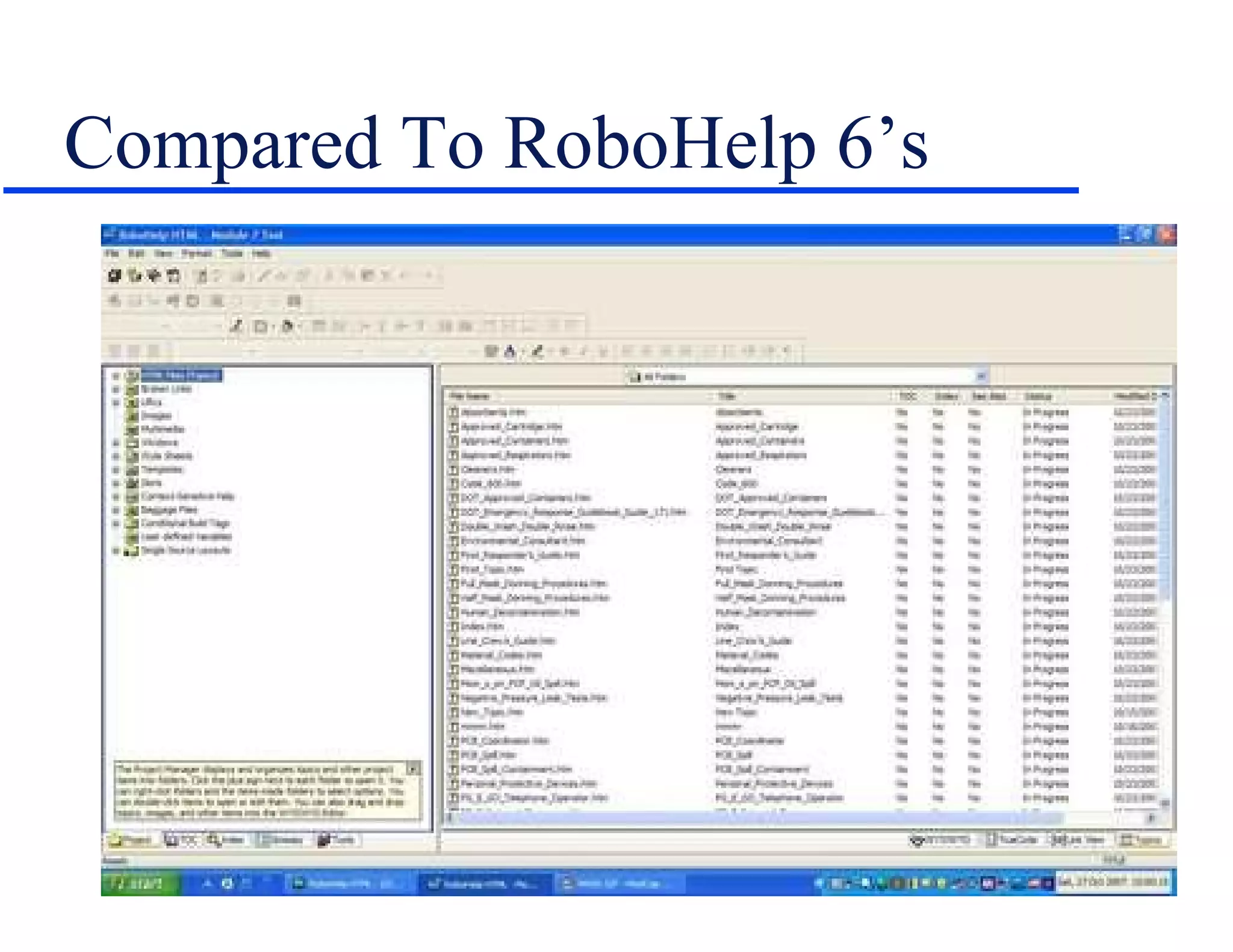 Compared To RoboHelp 6’s 
