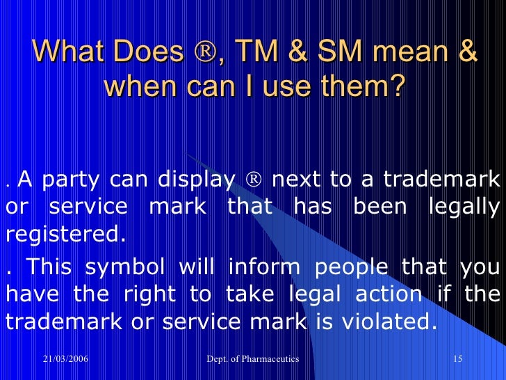 what does trademark mean