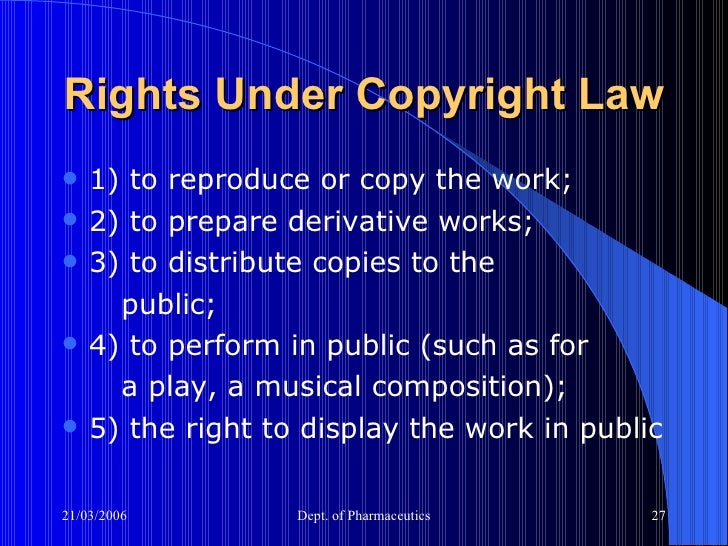 An Overview Of Trademarks, Copyrights And Patents