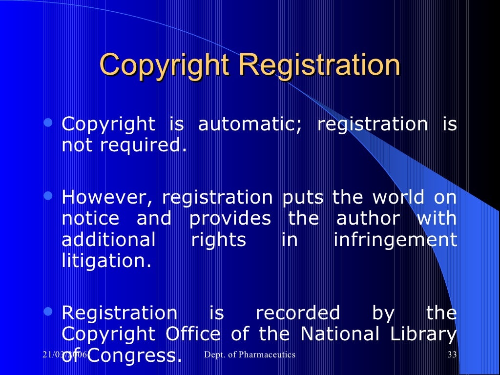 An Overview Of Trademarks, Copyrights And Patents